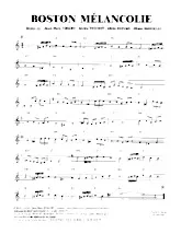 télécharger la partition d'accordéon Boston Mélancolie au format PDF