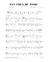scarica la spartito per fisarmonica Les fous du Paso in formato PDF