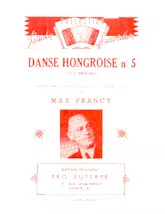 télécharger la partition d'accordéon Danse Hongroise n°5 (Arrangement Max Francy) au format PDF