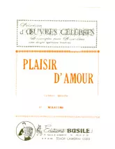 télécharger la partition d'accordéon Plaisir d'amour (Arrangement : Frédiane Basile) au format PDF
