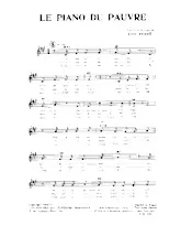 download the accordion score Le piano du pauvre in PDF format