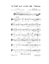 scarica la spartito per fisarmonica C'est un coin de Paris (Valse Chantée) in formato PDF