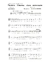 télécharger la partition d'accordéon Notre Dame des amours (Slow Fox) au format PDF