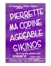 scarica la spartito per fisarmonica Recueil : Pierrette + Ma copine + Agréable + Sikinos + Slodan's (Orchestration Complète) in formato PDF