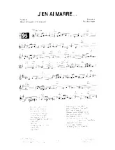 descargar la partitura para acordeón J'en ai marre (Fox) en formato PDF