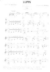 scarica la spartito per fisarmonica Lupin (Valse) in formato PDF