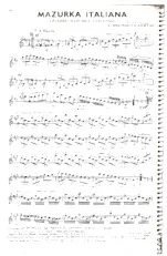 scarica la spartito per fisarmonica Mazurka Italiana in formato PDF