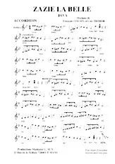 descargar la partitura para acordeón Zazie la belle (Java) en formato PDF