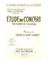 download the accordion score Etude de concert en forme de Czardas in PDF format