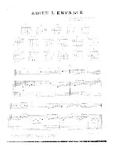download the accordion score Adieu l'enfance in PDF format