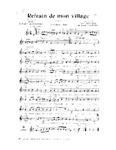 descargar la partitura para acordeón Refrain de mon village (Valse) en formato PDF