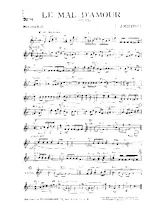 descargar la partitura para acordeón Le mal d'amour (Boléro) en formato PDF