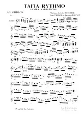 télécharger la partition d'accordéon Tafia rythmo (Samba variations) au format PDF
