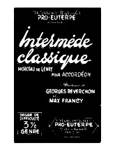 télécharger la partition d'accordéon Intermède classique au format PDF