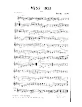 descargar la partitura para acordeón Miss 1925 (Fox) en formato PDF