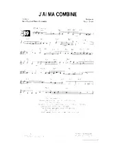 télécharger la partition d'accordéon J'ai ma combine (Marche Chantée) au format PDF