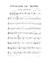télécharger la partition d'accordéon Feuilles du matin (Arrangement Léo Laurent) (Valse) au format PDF