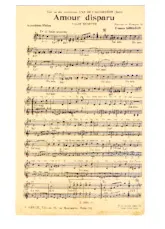 descargar la partitura para acordeón Amour disparu (Valse Musette) en formato PDF