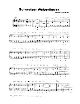 télécharger la partition d'accordéon La valse Suisse (Schweizer Walzerlieder) au format PDF