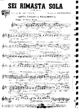 download the accordion score Sei Rimasta Sola in PDF format