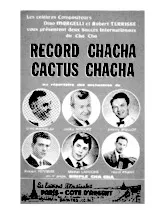 télécharger la partition d'accordéon Record chacha au format PDF