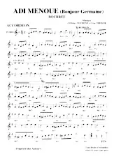 download the accordion score Adi menoue (Bonjour Germaine) (Bourrée) in PDF format