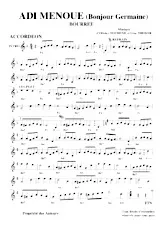 descargar la partitura para acordeón Adi menoue (Bonjour Germaine) (Bourrée) en formato PDF