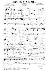 download the accordion score Moi je t'aimais (Tango) in PDF format