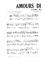 scarica la spartito per fisarmonica Amours de musette (Valse Musette) in formato PDF