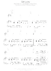 download the accordion score Get Lucky in PDF format