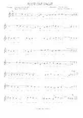 scarica la spartito per fisarmonica Pour une valse  in formato PDF