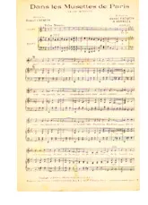 descargar la partitura para acordeón Dans les musettes de Paris (Valse Musette) en formato PDF