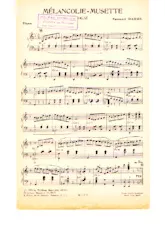 download the accordion score Mélancolie Musette (Valse) in PDF format