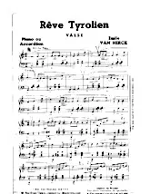 descargar la partitura para acordeón Rêve Tyrolien (Valse) en formato PDF