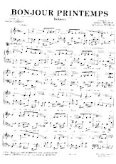 descargar la partitura para acordeón Bonjour Printemps (Boléro) en formato PDF