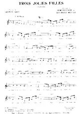télécharger la partition d'accordéon Trois jolies filles (Marche Chantée) au format PDF