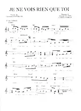 descargar la partitura para acordeón Je ne vois rien que toi (Tango) en formato PDF