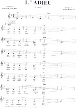 download the accordion score L'Adieu (Valse Chantée) in PDF format