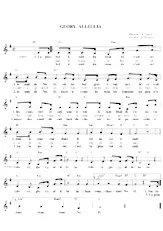 scarica la spartito per fisarmonica Glory Alléluia in formato PDF