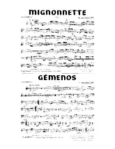 descargar la partitura para acordeón Mignonnette + Gémenos (Polka) (Orchestration Complète) en formato PDF