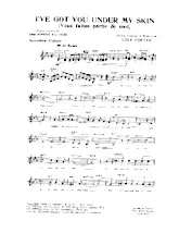 descargar la partitura para acordeón I've got under my skin (Vous faites partie de moi) (Boléro) en formato PDF