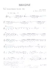 télécharger la partition d'accordéon Imagine (Arrangement B C Turner) ( 2ème accordéon) au format PDF