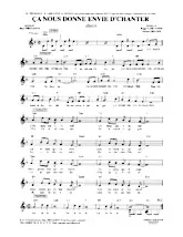 télécharger la partition d'accordéon Ça nous donne envie d' chanter (Disco) au format PDF
