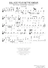 télécharger la partition d'accordéon Ballade pour notre amour (Slow Rock) au format PDF