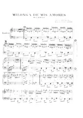 descargar la partitura para acordeón Milonga de mis amores (Tango) en formato PDF