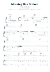 download the accordion score Morning has Broken in PDF format