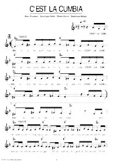 download the accordion score C'est la cumbia in PDF format