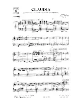 télécharger la partition d'accordéon Claudia (Ouverture de Concert) au format PDF