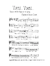 download the accordion score Vieni Vieni (Chant : Tino Rossi) in PDF format