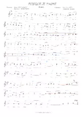 descargar la partitura para acordeón Puisque je t'aime (Boléro) en formato PDF